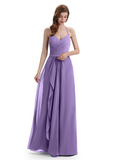 Charming Halter V-neck Floor Lenght Bridesmaid Dresses