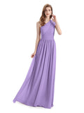 Charming One-shoulder A-line Chiffion Floor-Length Bridesmaid Dresses