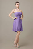 Popular  Chiffon Sweetheart Knee-Length Bridesmaid Dresses