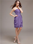 Sweetheart Short Sheath Knee length Bridesmaid Dresses