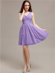 V-Neck Short A-Line Bridesmaid Dresses