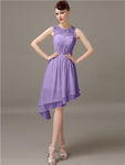 Illusion A-Line Short Bridesmaid Dresses