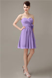 Fashion Sweetheart A-line Chiffon Knee-length Bridesmaid Dresses