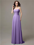 Pretty Sweetheart Chiffon A-line Floor-Length Bridesmaid Dresses