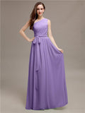 Beautiful A-line One-Shoulder Sleeveless Floor-Length Bridesmaid Dresses