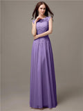 Unique Sweetheart Sleeveless A-line Floor-Length Bridesmaid Dresses