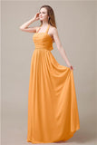 Elegant Hatler A-line Chiffon Floor-Length Bridesmaid Dresses