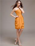 Sweetheart Short Sheath Knee length Bridesmaid Dresses