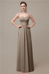 Sweatheart A-line Chiffon One Shoulder Floor-Length Long Bridesmaid Dresses