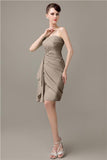 Elegant Sweetheart Chiffon Backless Sheath Bridesmaid Dresses