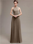 Simple One-shoulder Chiffon Long Bridesmaid Dresses