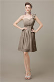 Popular One-shoulder Sweetheart Knee-Length Bridesmaid Dresses