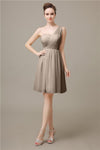 Elegant One-shoulder A-line Knee-Length Bridesmaid Dresses