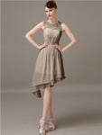 Illusion A-Line Short Bridesmaid Dresses