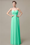 Simple A-line Sweetheart Chiffon Floor-Length Long Bridesmaid Dresses