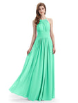 Charming Halter Floor Length Bridesmaid Dresses