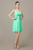 Popular  Chiffon Sweetheart Knee-Length Bridesmaid Dresses