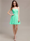 Simple Sweetheart A-Line Short Chiffon Bridesmaid Dresses