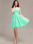 V-Neck Short A-Line Bridesmaid Dresses