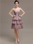 Sweetheart Pleats A-line Short Bridesmaid Dresses