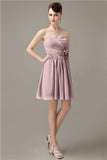 Fashion Sweetheart A-line Chiffon Knee-length Bridesmaid Dresses