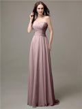 Pretty Sweetheart Chiffon A-line Floor-Length Bridesmaid Dresses