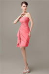 Elegant Sweetheart Chiffon Backless Sheath Bridesmaid Dresses