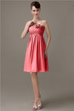 Spaghetti Straps A-line Sweetheart Chiffon Bridesmaid Dresses