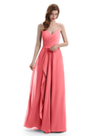 Charming Halter V-neck Floor Lenght Bridesmaid Dresses