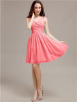 V-Neck Short A-Line Bridesmaid Dresses