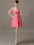 Simple Sweetheart A-Line Short Bridesmaid Dresses