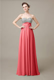 Popular Sweetheart Sequins A-line Floor-Length Bridesmaid Dresses