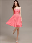 Chiffon Sleeveless A-line Knee-Length Bridesmaid Dresses