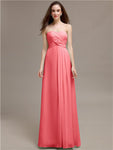 Simple Sweetheart Sleeveless A-line Floor-Length Bridesmaid Dresses