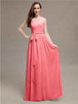 Beautiful A-line One-Shoulder Sleeveless Floor-Length Bridesmaid Dresses