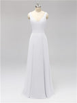 Fashion A-line V-neck Chiffon Bridesmaid Dresses