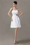 Sweetheart Chiffon A-line Knee-Length Bridesmaid Dresses