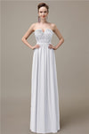 Sweetheart Simple A-line Floor-Length Chiffon Bridesmaid Dresses