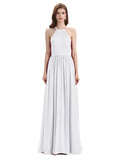 Stunning Chiffon A-line Long Cross-back Bridesmaid Dresses