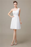 Elegant One-shoulder A-line Knee-Length Bridesmaid Dresses