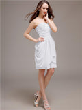 Sweetheart Short Sheath Knee length Bridesmaid Dresses