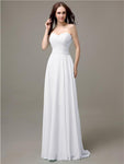 Pretty Sweetheart Chiffon A-line Floor-Length Bridesmaid Dresses