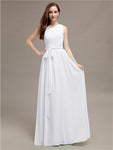 Beautiful A-line One-Shoulder Sleeveless Floor-Length Bridesmaid Dresses