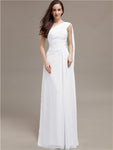 Chiffon A-line One-Shoulder Sleeveless Floor-Length Bridesmaid Dresses