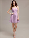 Simple Sweetheart A-Line Short Chiffon Bridesmaid Dresses