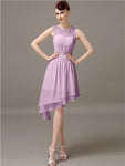 Illusion A-Line Short Bridesmaid Dresses