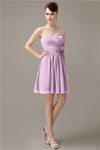 Fashion Sweetheart A-line Chiffon Knee-length Bridesmaid Dresses