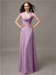 Shoulder Strap A-line Floor-Length Bridesmaid Dresses