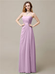 Elegant A-line Chiffon Sweetheart Floor-Length Bridesmaid Dresses