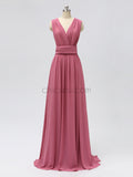 Convertible Chiffon A-line Sleeveless Bridesmaid Dresses, YKX020